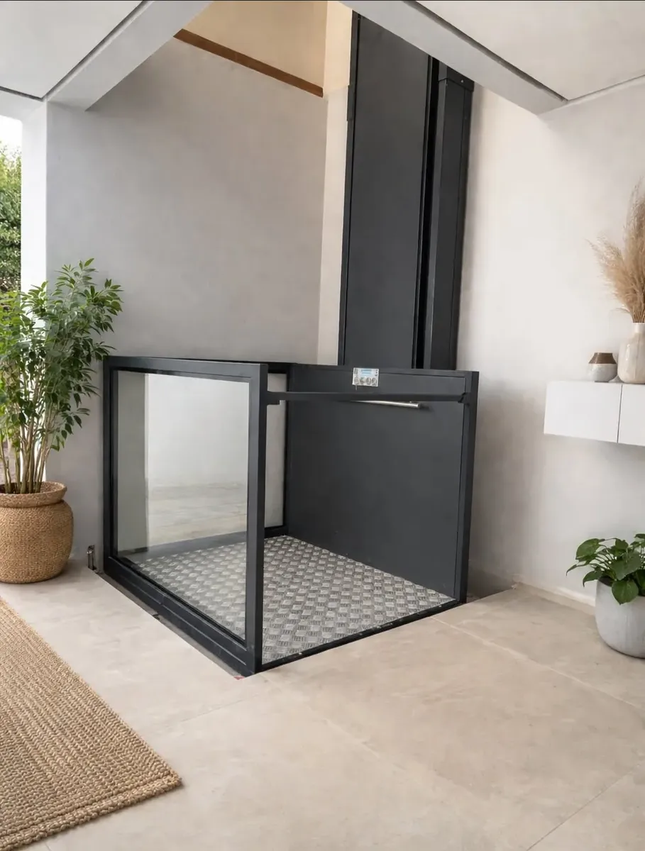 Plataforma de acessibilidade instalada em residência